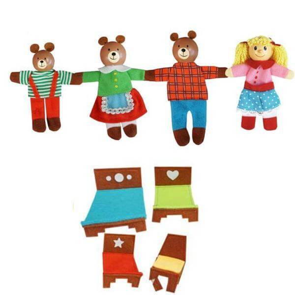 fun factory goldilocks finger puppets