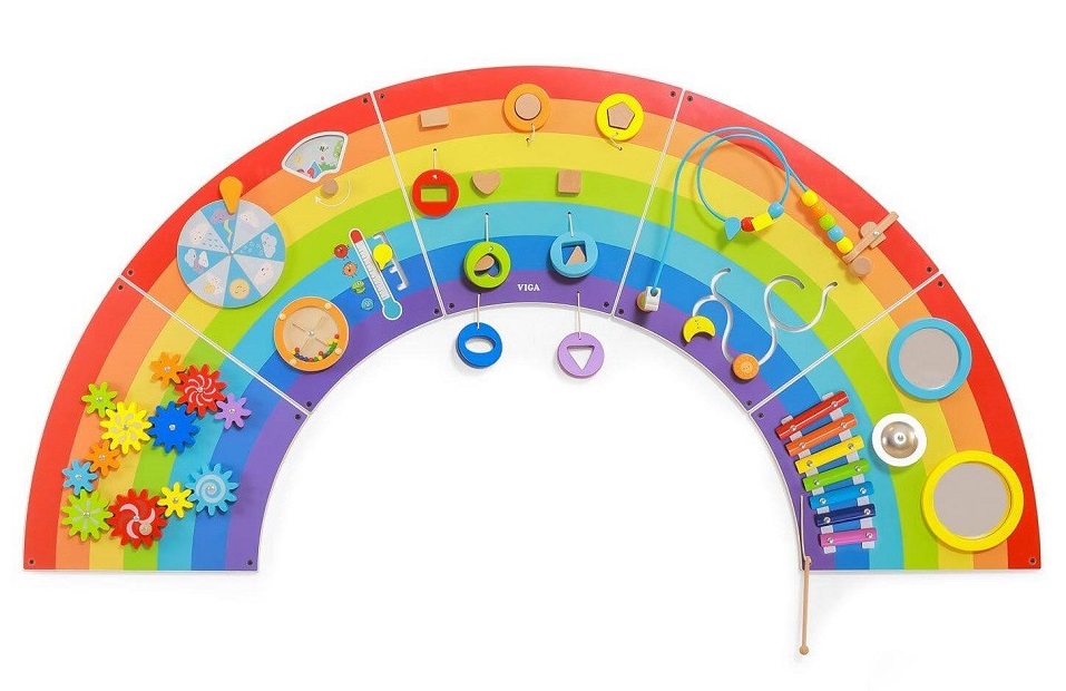Viga Wall Activity Panel - Rainbow Viga Wall Activity Panel - Rainbow