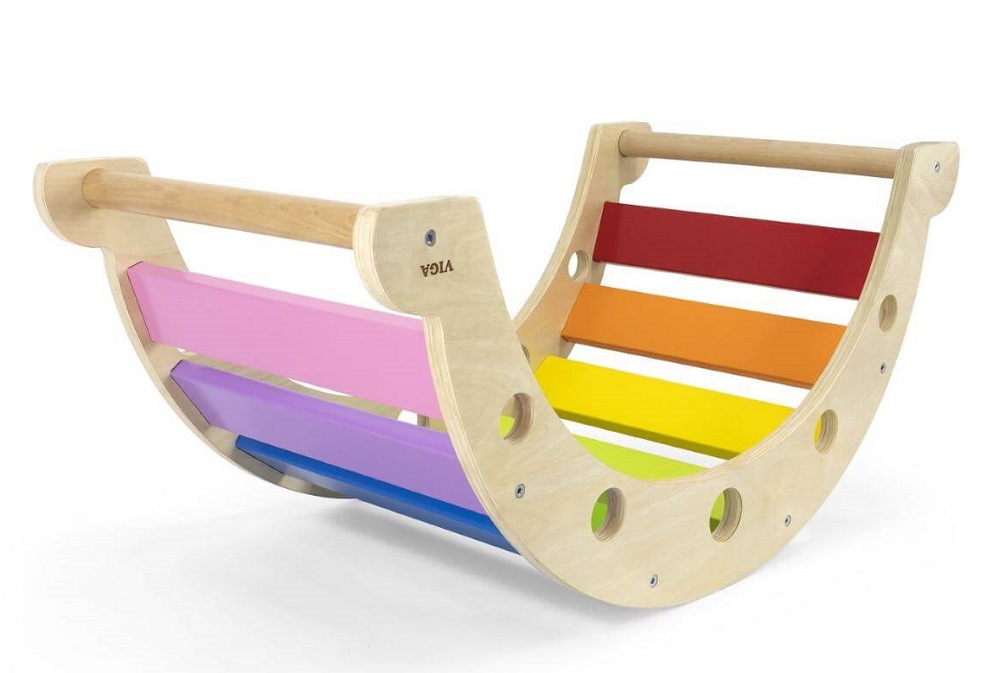 Viga Wooden Rainbow Rocker