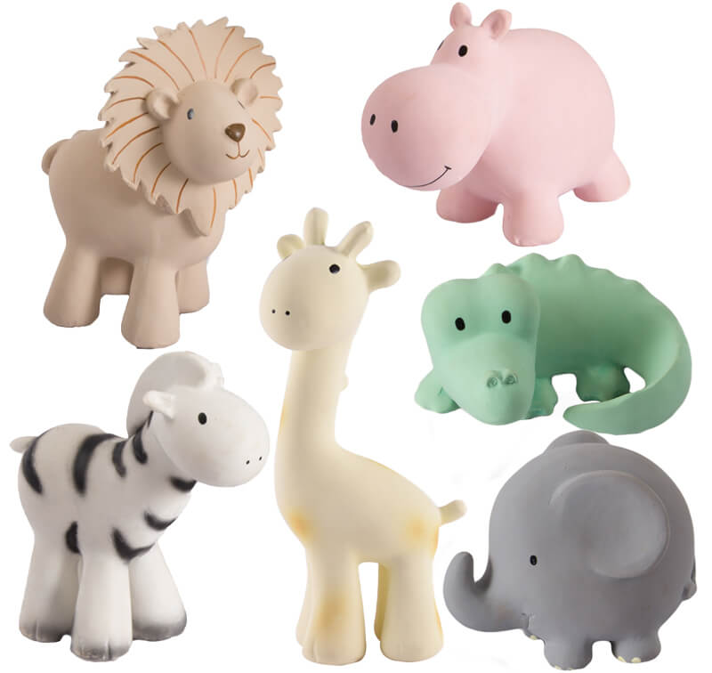 Tikiri Zoo Animals Set of 6 Tikiri Zoo Animals Set of 6