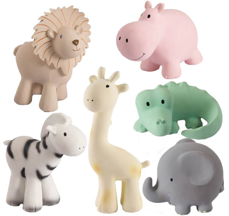 Tikiri Zoo Animals Set of 6