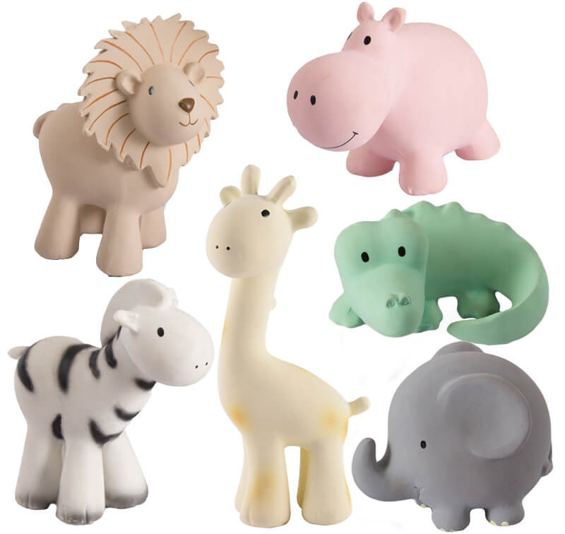 Tikiri Zoo Animals Set of 6