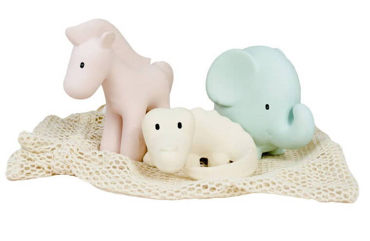 Tikiri Rubber Marshmallow Animal Set