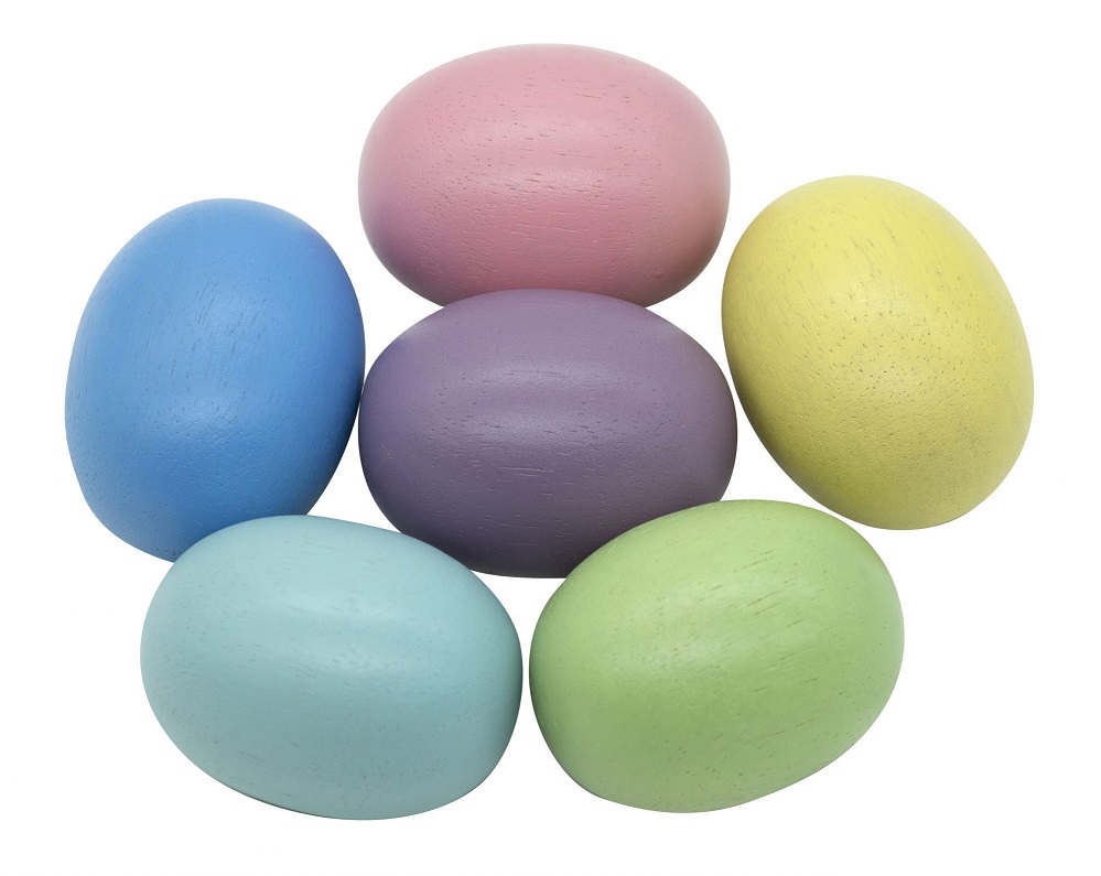 Qtoys Pastel Colour Jumbo Eggs Set Of 6