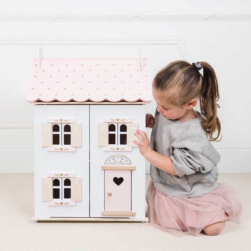 le toy van rose heart doll house cottage le toy van rose heart doll house cottage