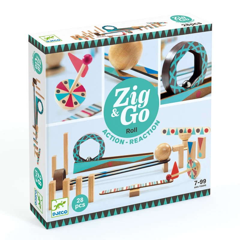 Djeco Zig & Go 28pc Set box packaging