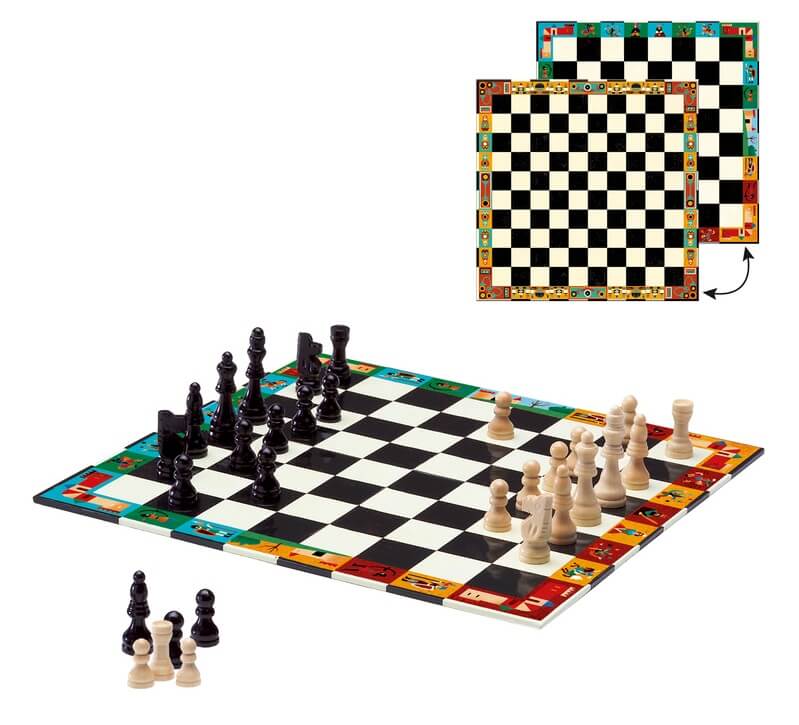 Djeco Chess & Checkers Game