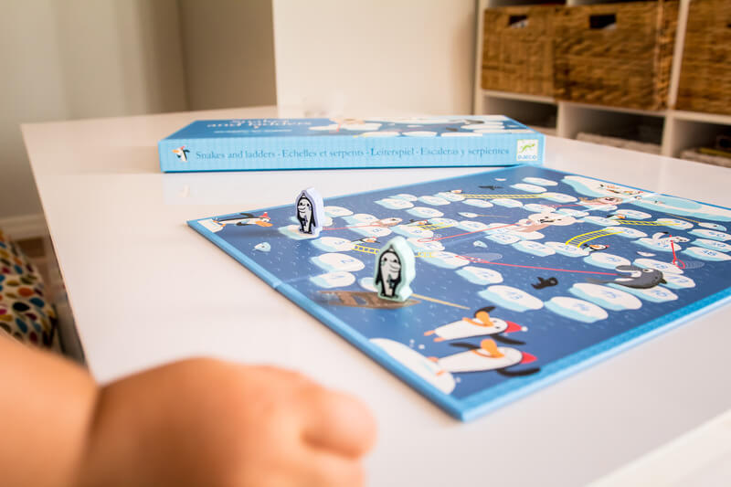 Djeco Snakes & Ladders Game with a polar theme