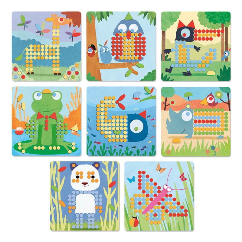 Djeco Rigolo Mosaico Peg Board 2 Djeco Rigolo Mosaico Peg Board 2