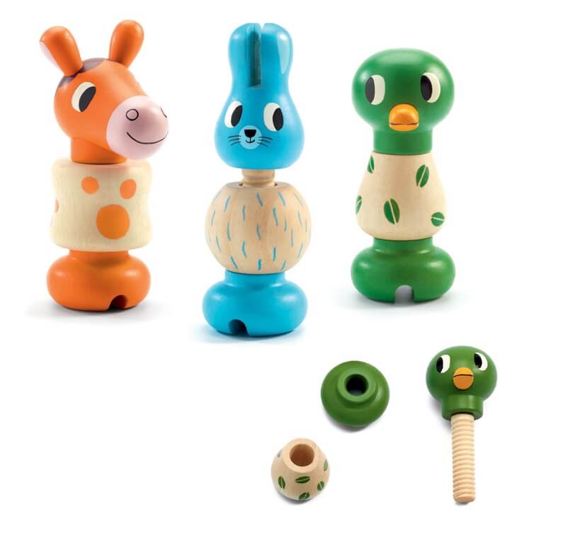 Djeco Rondanimo Wooden Screws