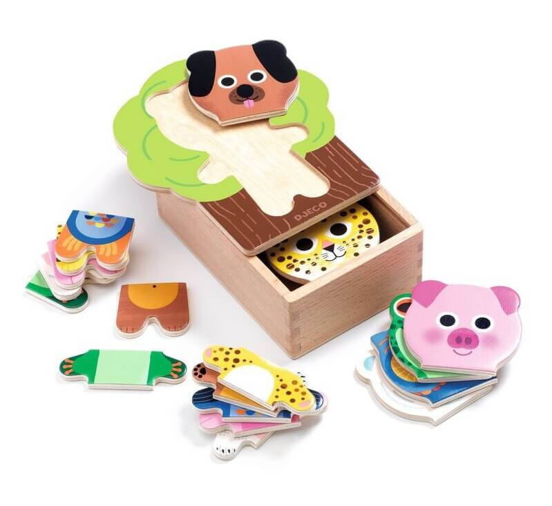 Djeco Arbramix Wooden Puzzle Set