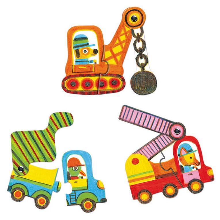 Djeco Duo Vehicles 12pc Puzzle - image 2