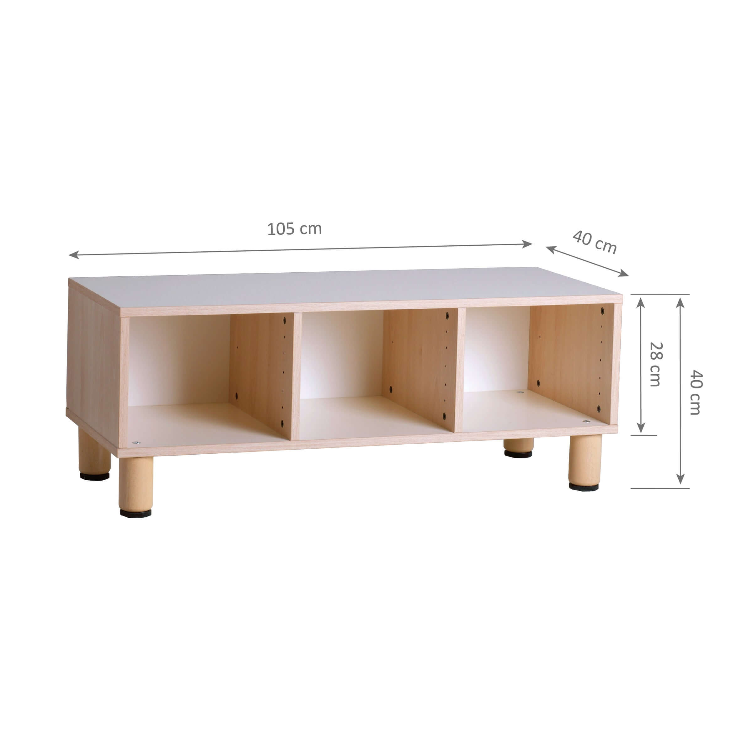 Montessori 3 Column Shelf Montessori 3 Column Shelf