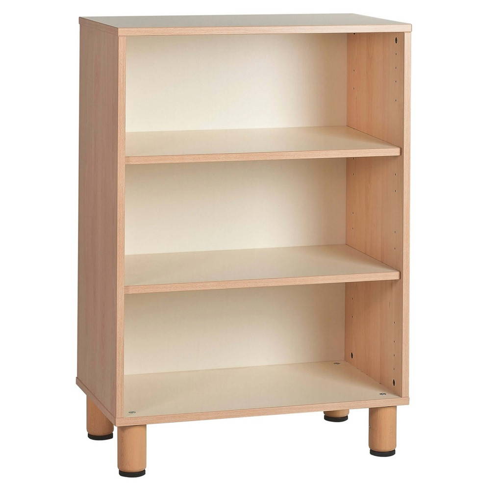wooden montessori 3 tier shelf