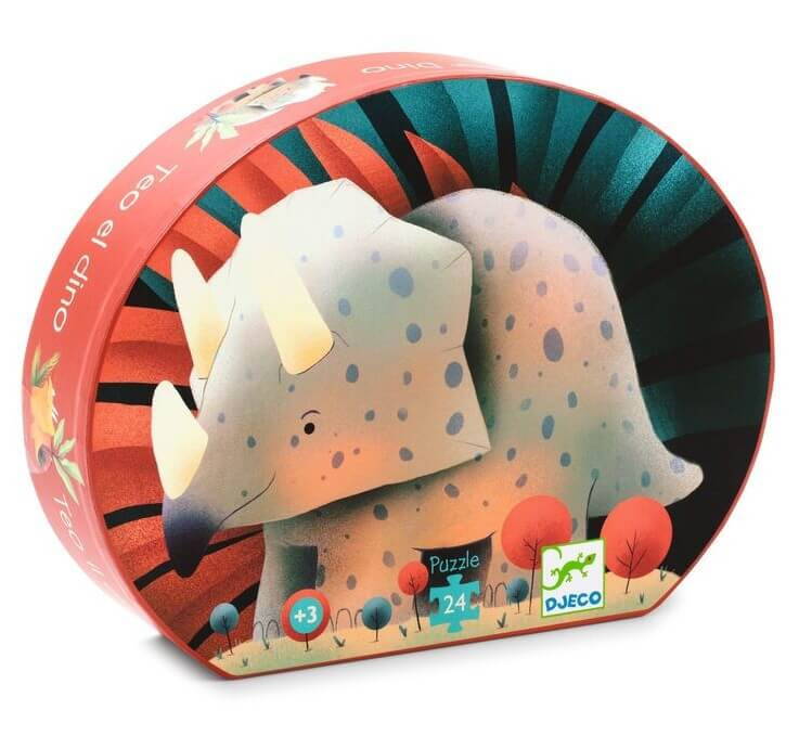 Djeco Teo the Dino 24pc Silhouette Puzzle