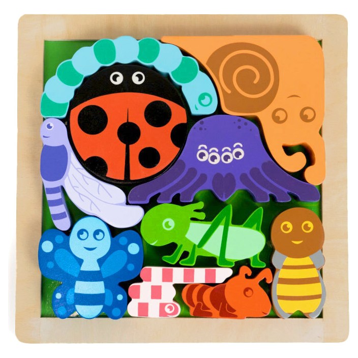Kiddie Connect Bugs Chunky Puzzle