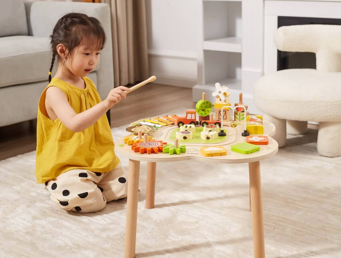 wooden activity table 3