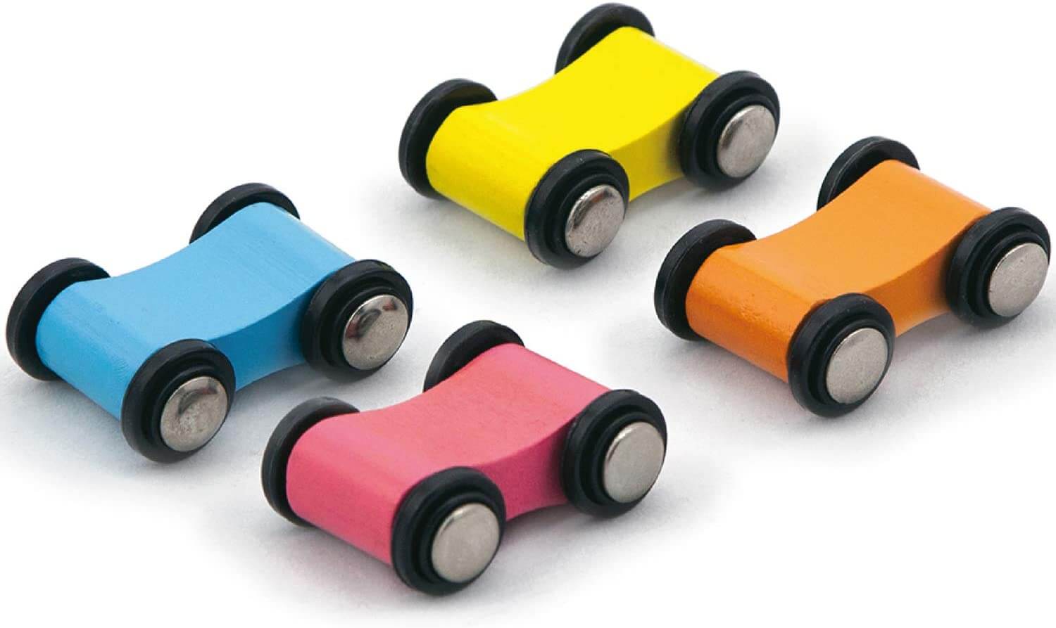 Wooden Car Slider 4 mini cars