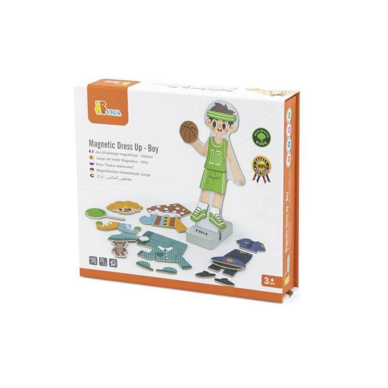 Wooden Magnetic Dress Up - Boy Box