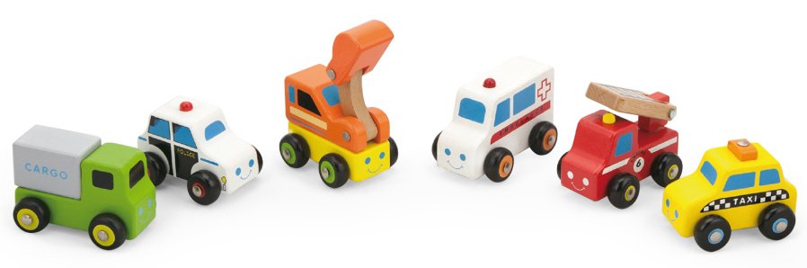 Wooden Mini Vehicle Set 1