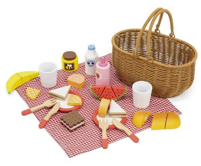 wooden pretend play picnic set 2