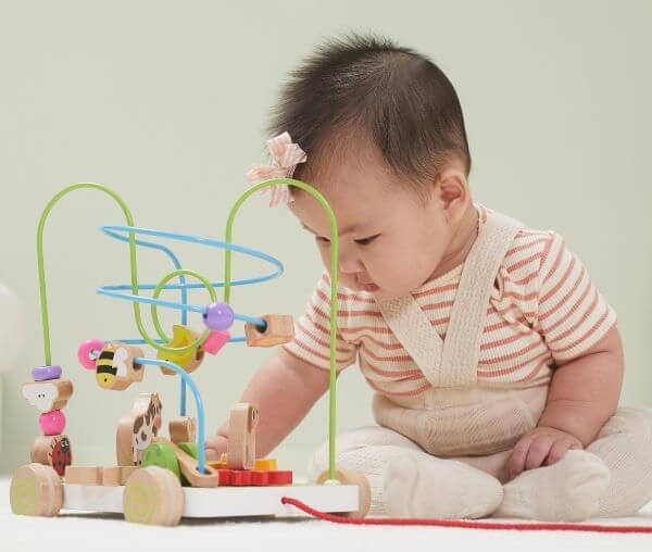 Pull Along with Wire Bead Maze