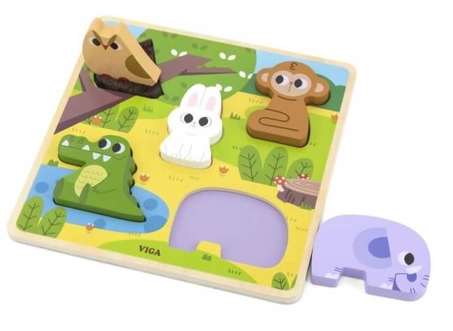 Viga Tactile Puzzle - Forest Viga Tactile Puzzle - Forest