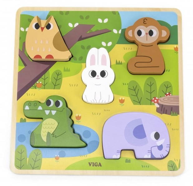 viga forest puzzle for one year old