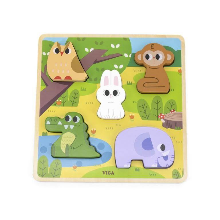 Viga Tactile Puzzle - Forest 1