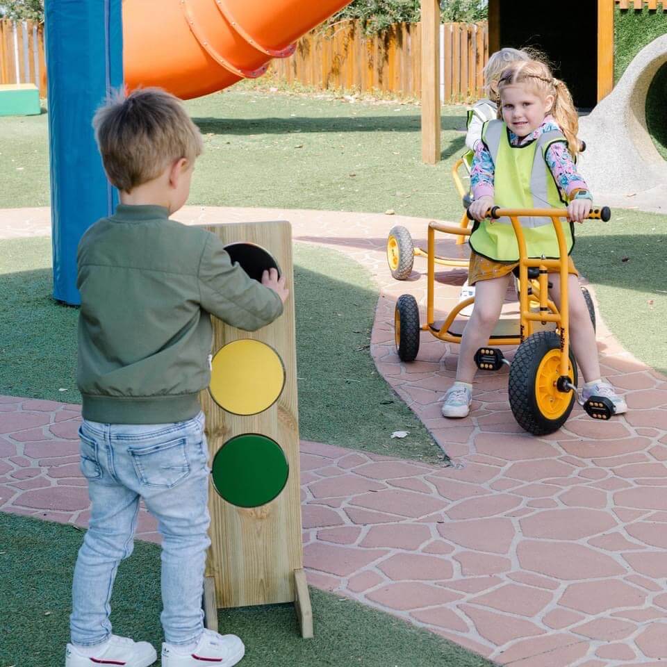wooden traffic sign toy