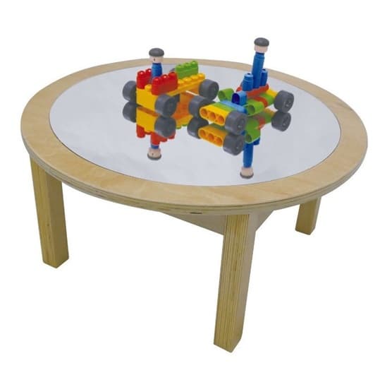 Low Round Mirror Table