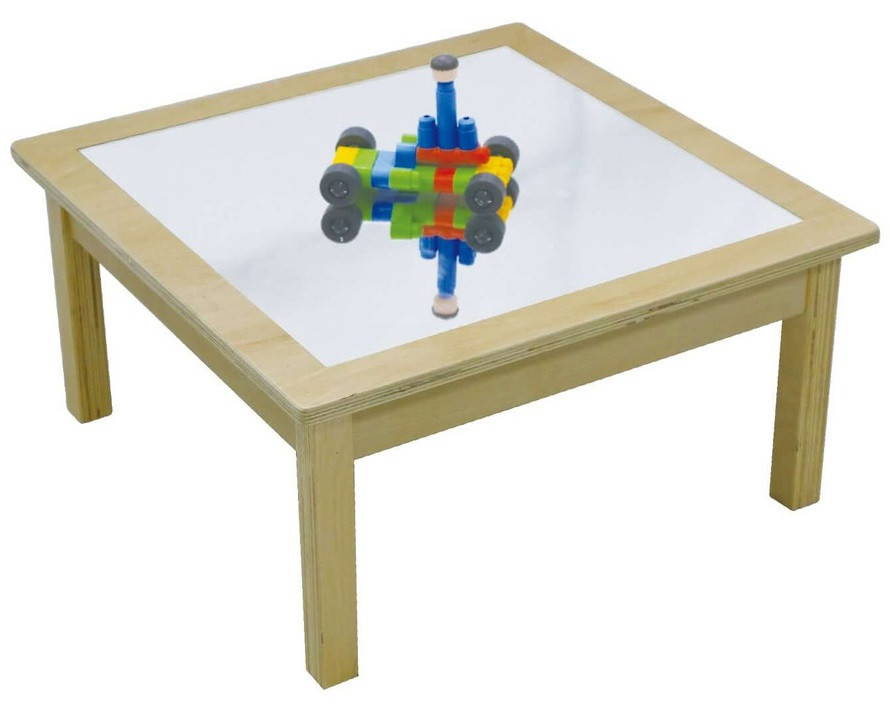 Low Square Mirror Table