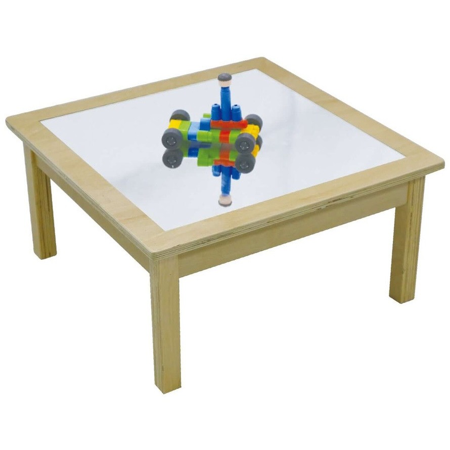 Low Square Mirror Table