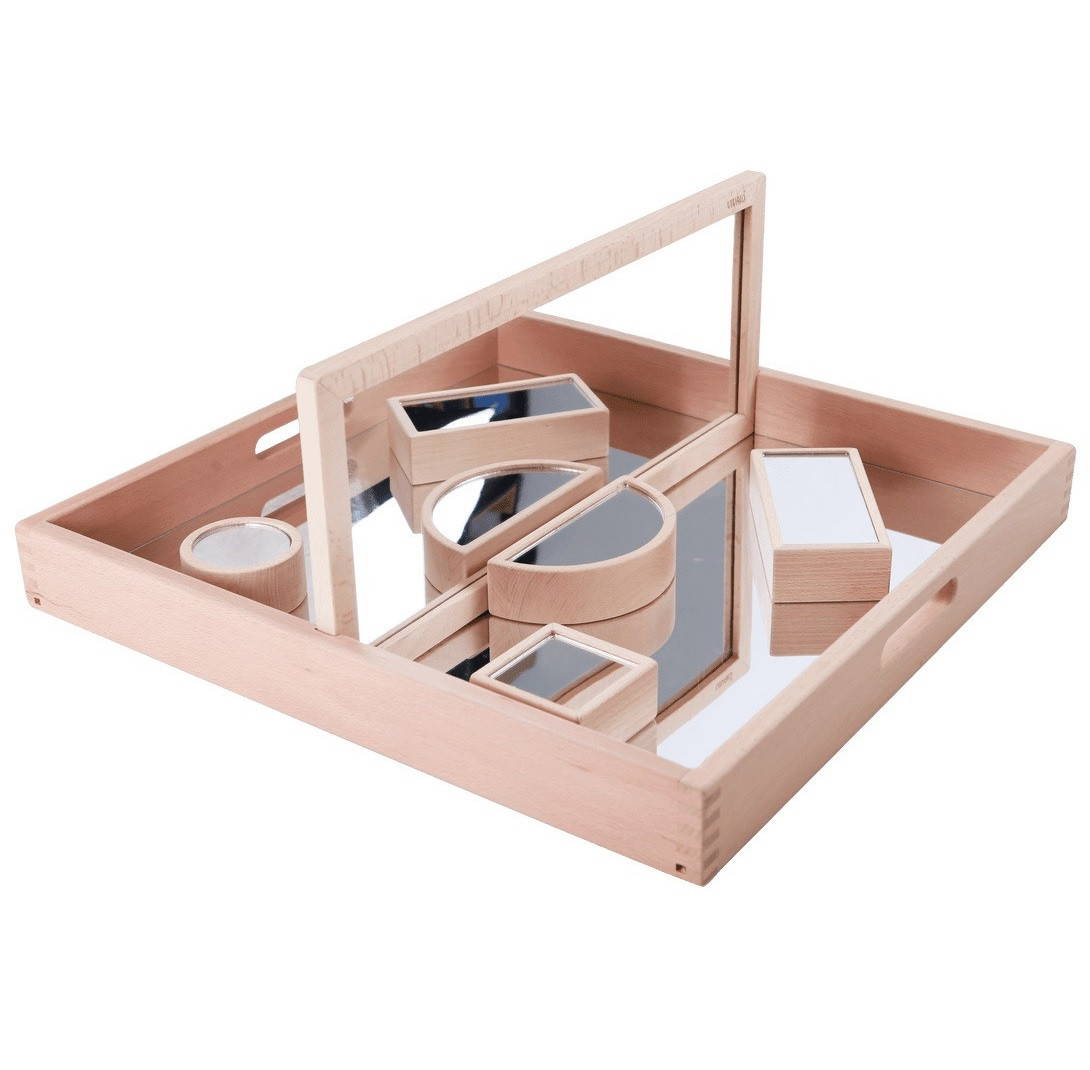 Mirror Tray and Block Set