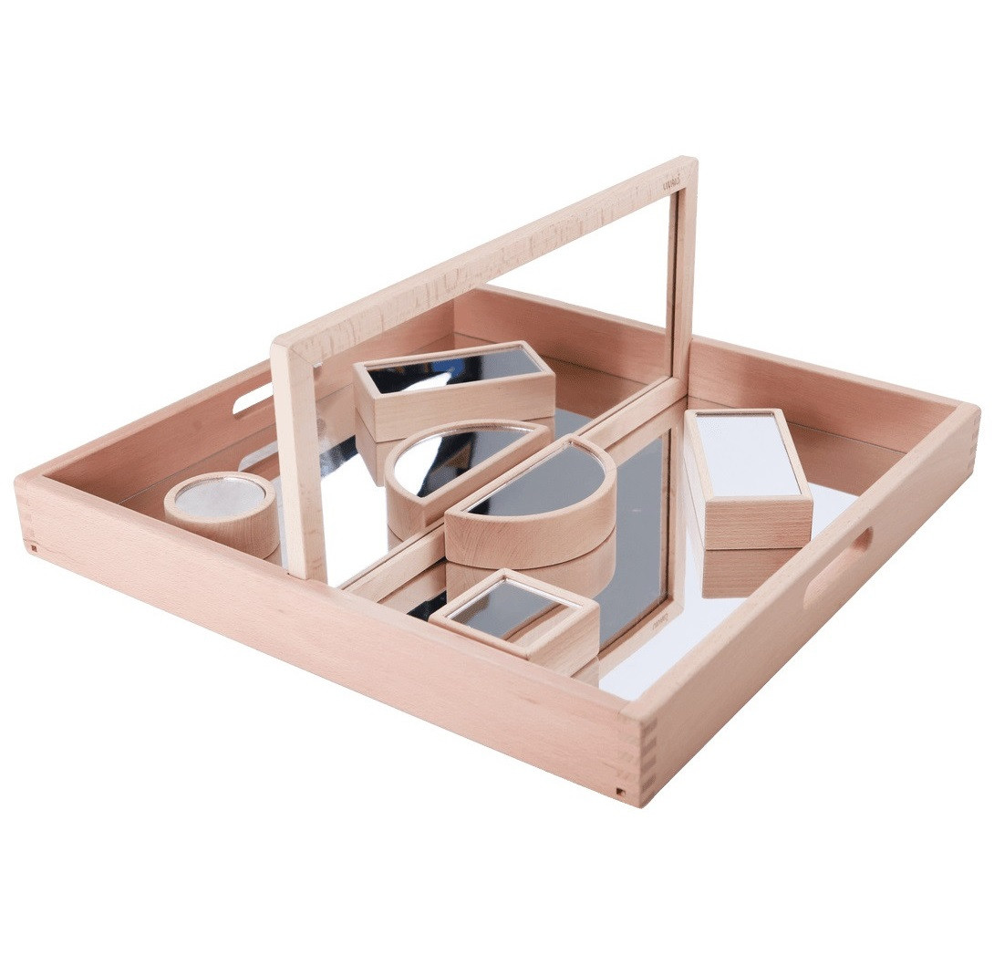 Mirror Tray and Block Set