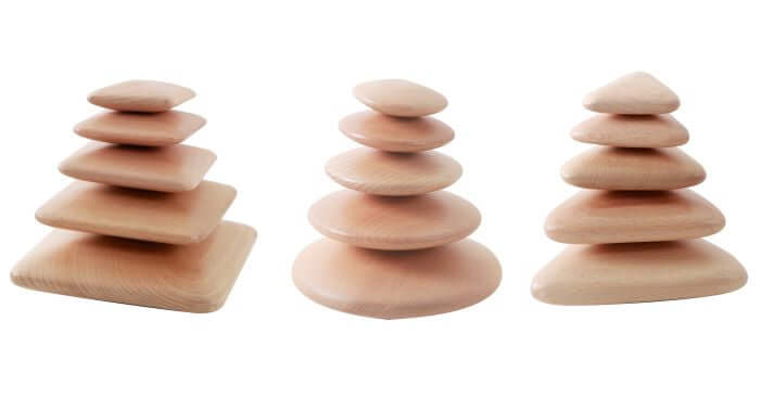 Wooden Pebble Stacker Set Wooden Pebble Stacker Set