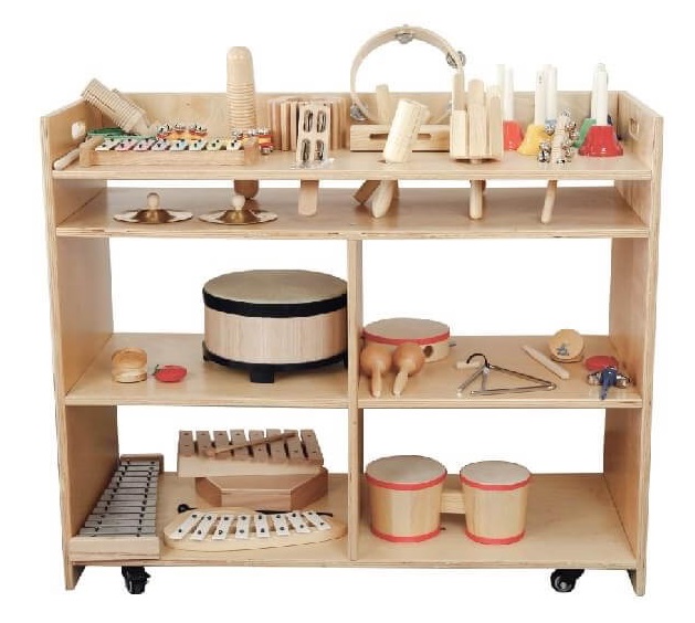 bongo drums on shelf