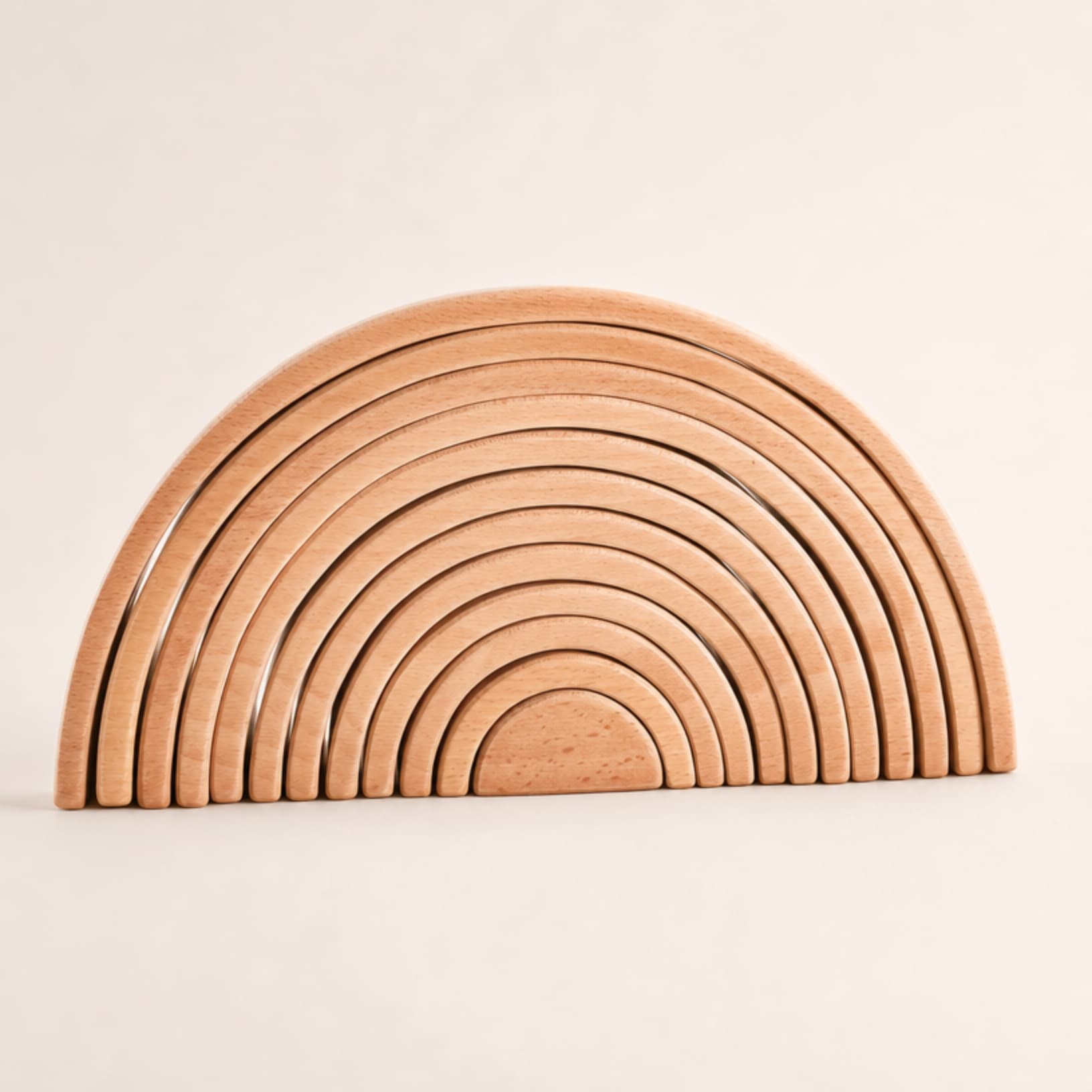 rainbow wooden stacking arch blocks