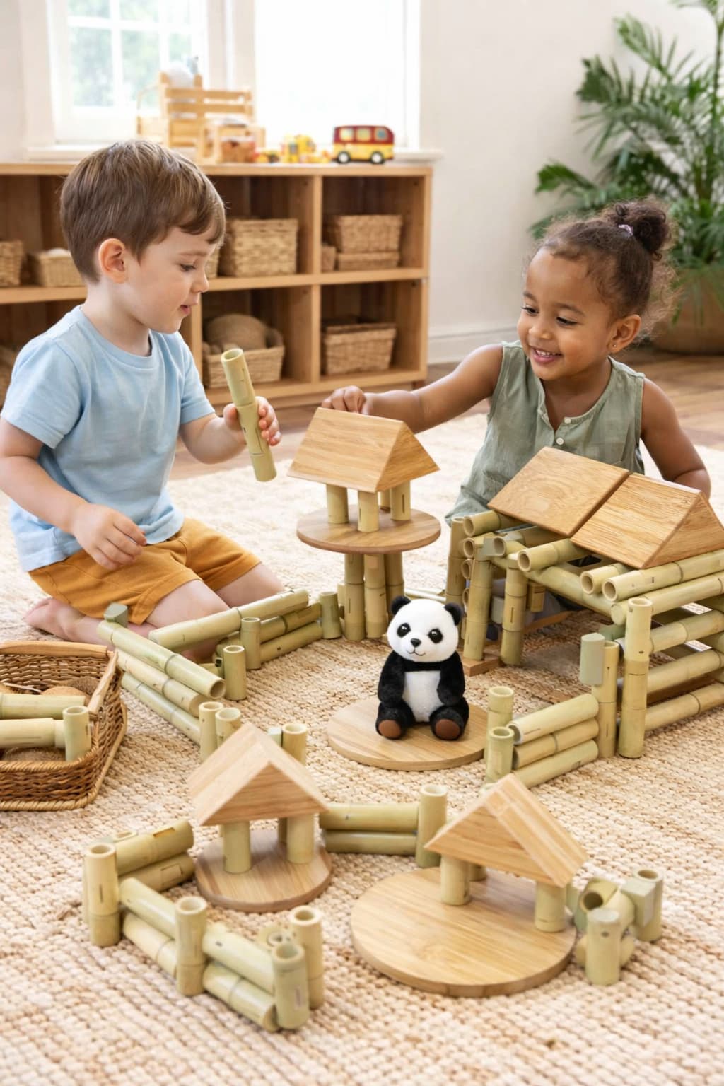 open ended bamboo blocks 100 pieces