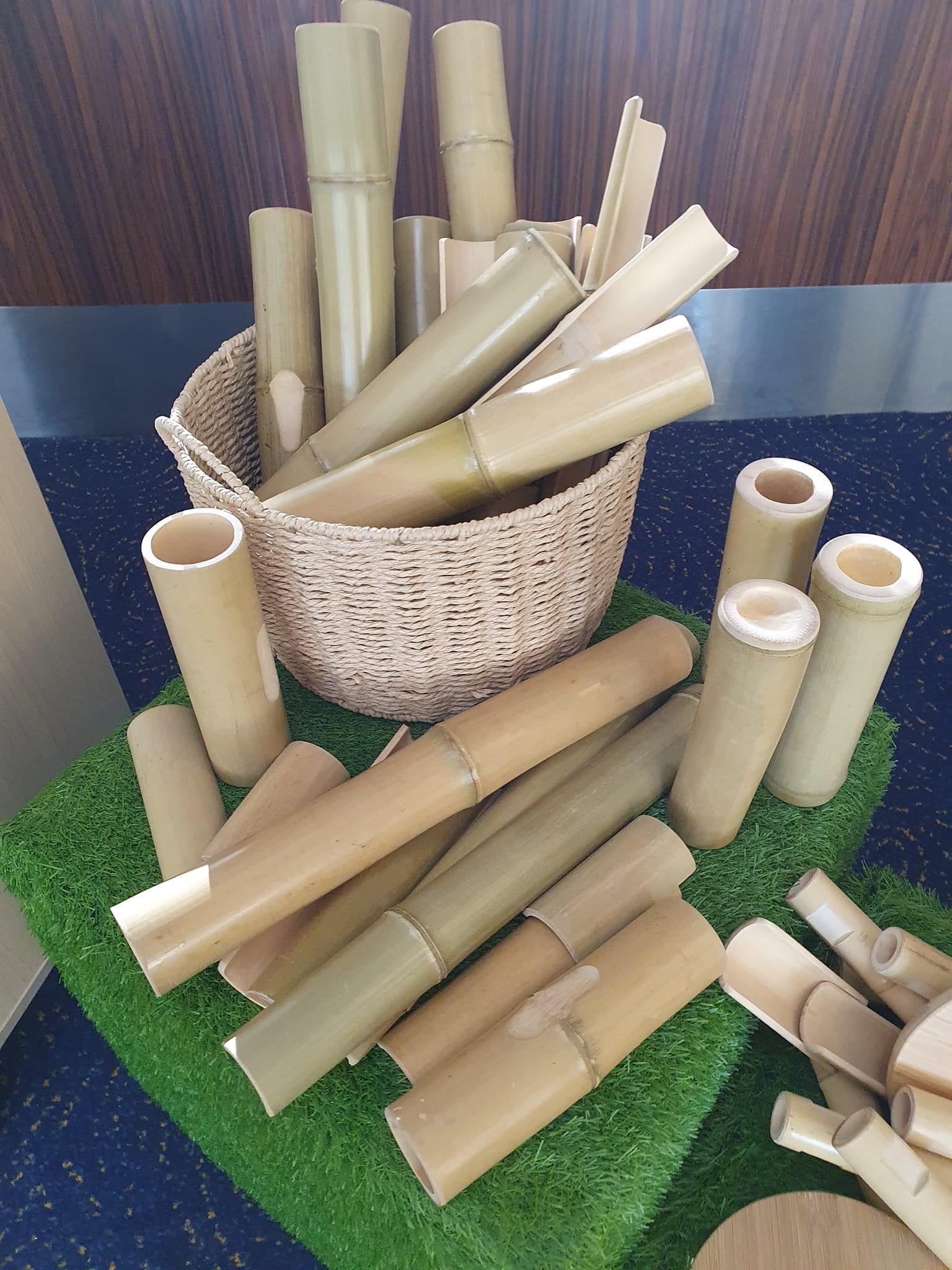 loose parts play - bamboo channels set