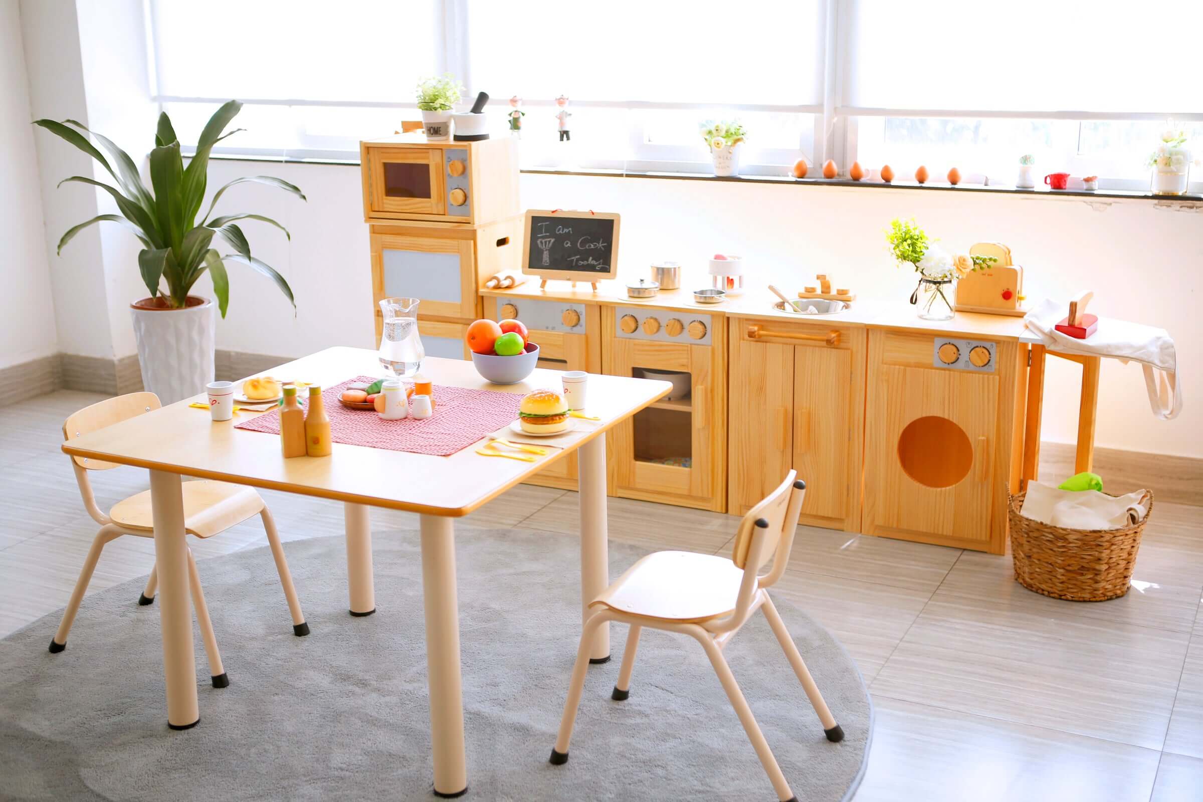 Vivaio Wooden Stove with the Home Corner Set Vivaio Wooden Stove with the Home Corner Set