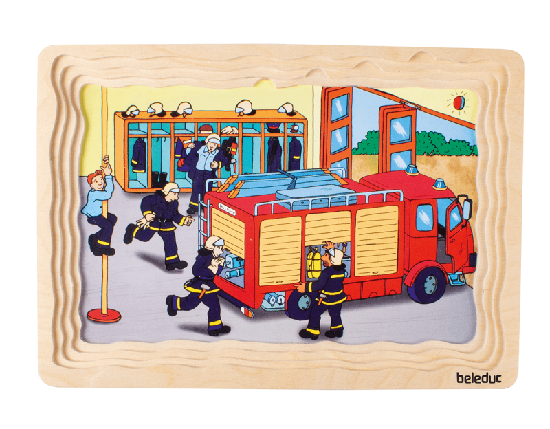 beleduc layer fire scene puzzle - bottom layer