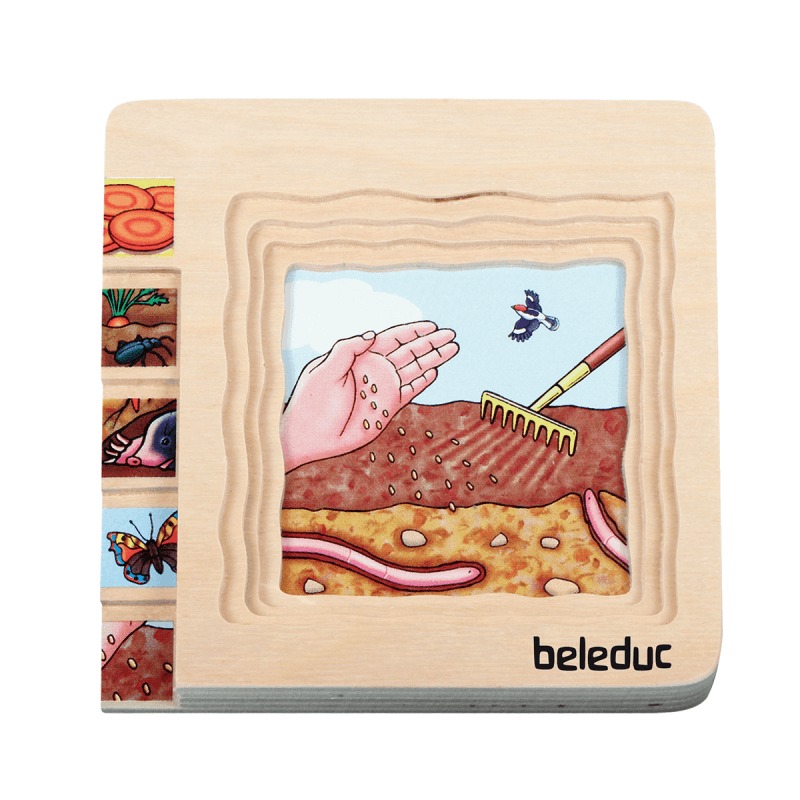 Beleduc Multilayer Puzzle - Carrot 2
