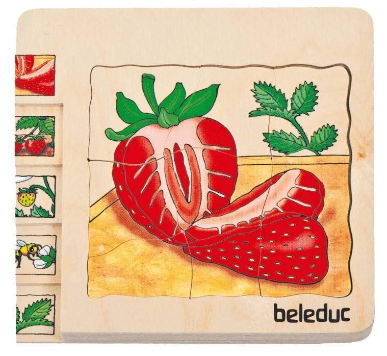 beleduc layered puzzle strawberry