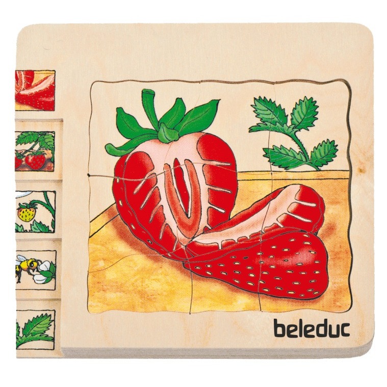 beleduc layered puzzle strawberry