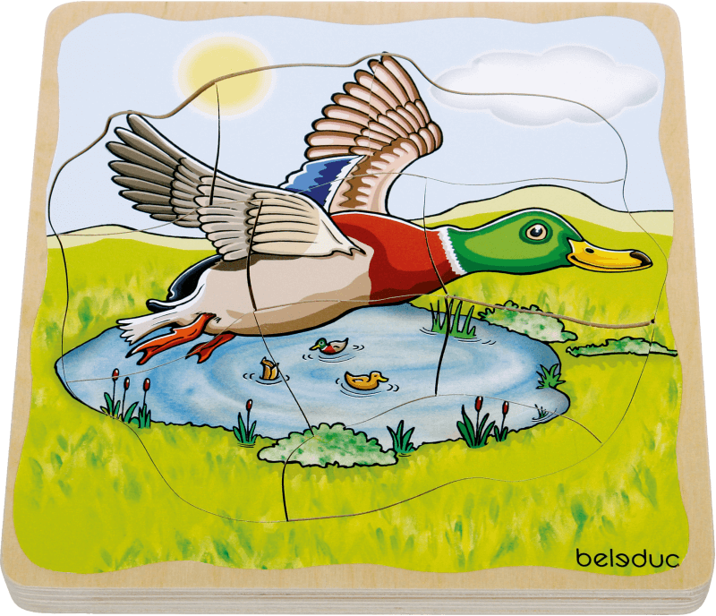 Multilayer Puzzle - Life Courses - Duck Multilayer Puzzle - Life Courses - Duck