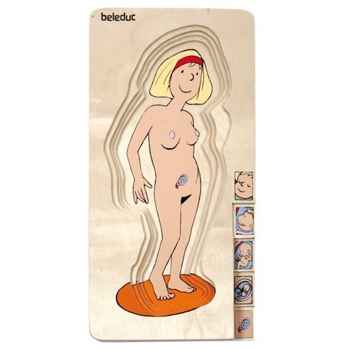 beleduc layer mother and baby puzzle
