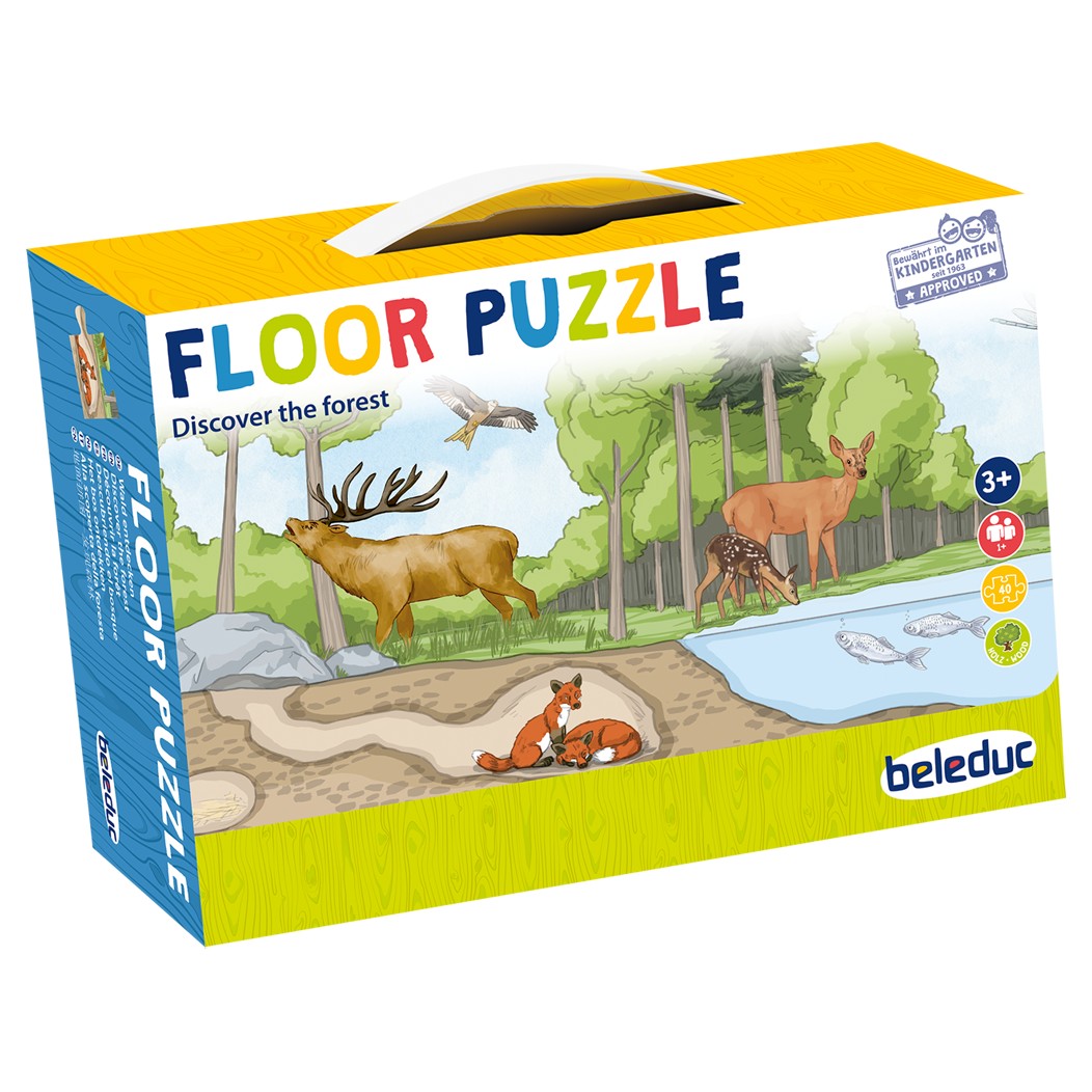 Beleduc Discover the Forest Floor Puzzle Box