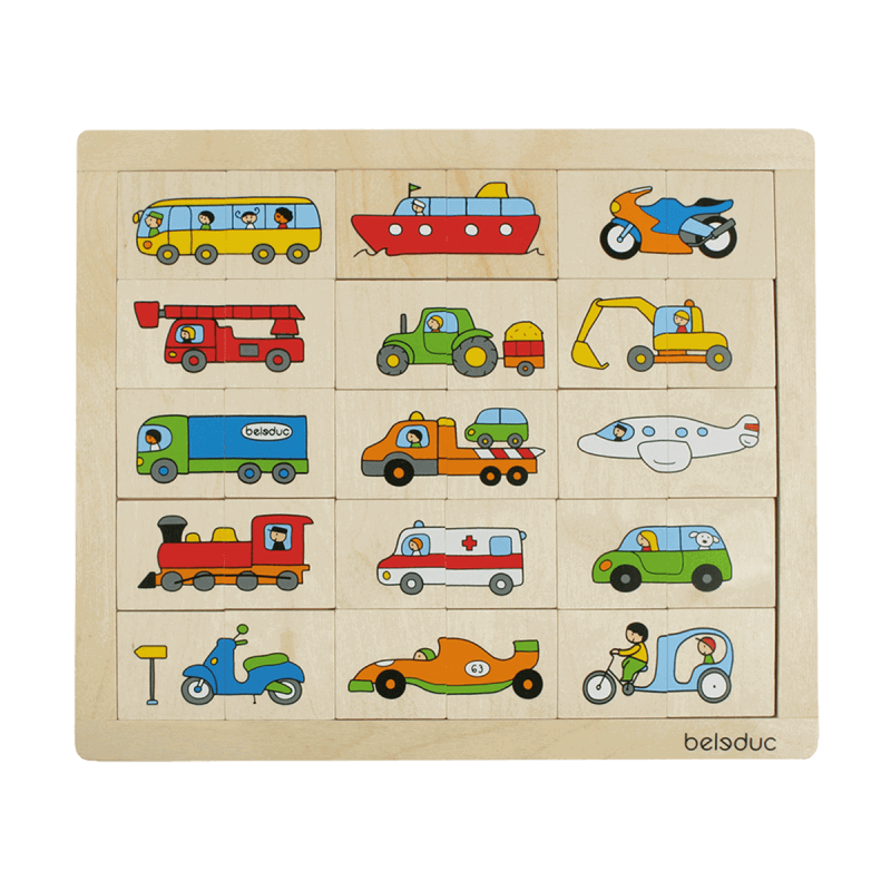 Beleduc Match & Mix Puzzle - Vehicles 1