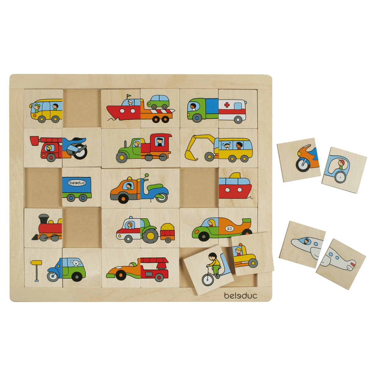 Beleduc Match & Sort Puzzle Vehicles